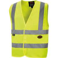 High-Visibility Tricot Safety Vest, High Visibility Lime-Yellow, Small, Polyester, CSA Z96 Class 2 - Level 2 SHI019 | WestPier
