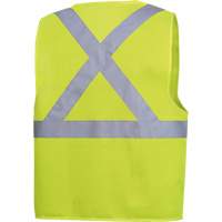 Safety Vest with 2" Tape, High Visibility Lime-Yellow, 4X-Large, Polyester, CSA Z96 Class 2 - Level 2 SHI027 | WestPier