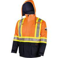 4484 Defender&reg; FR/Arc/Antistatic Trilaminate Safety Jacket, Small, Black/High Visibility Orange, 11 cal/cm² WestPier