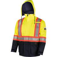 4485 Defender&reg; FR/Arc/Antistatic Trilaminate Safety Jacket, Small, Black/High Visibility Yellow, 11 cal/cm² WestPier