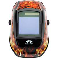 Leadhead&reg; Auto Darkening Welding Helmet, 3.8" L x 3.4" W View Area, 9 - 13 Shade Range WestPier