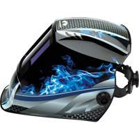 Leadhead&reg; Auto Darkening Welding Helmet, 3.8" L x 3.4" W View Area, 9 - 13 Shade Range WestPier