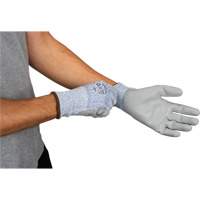 Eco-Friendly Stretch Cut-Resistant Gloves, Size 7, 13 Gauge, Polyurethane Coated, HPPE/RPET Shell, ASTM ANSI Level A2 WestPier