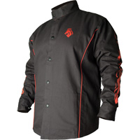 Veste de soudage BSX ignifuge profil&eacute;, Coton, Petit, Noir WestPier