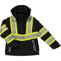 Womens Insulated Flex Safety Jacket, Polyester, Black, X-Small WestPier