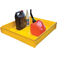 Plateau utilitaire flexible, 12" lo x 12" la x Cap. de d&eacute;versement 2 gal. US WestPier