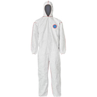 SFR Coveralls with Hood, Medium, White, Tyvek&reg; 400 WestPier