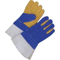 Lined Welder's Gloves with 5" Cuff, Split Cowhide, Size 2X-Large WestPier