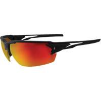 Pumori Safety Glasses, Red/Mirror Lens, Anti-Scratch, ANSI Z87+/MCEPS GL-PD 10-12/Meets/Exceeds CSA Z94.3 WestPier