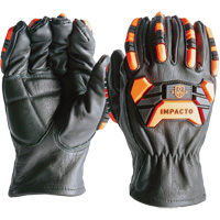 Impact & Cut Protection Gloves, 7, Cowhide Palm WestPier