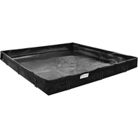 Spill Containment Berm, 179 US gal. Capacity, 6' W x 4' L x 1" H, L-Bracket WestPier