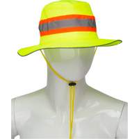 Chapeau de p&ecirc;cheur &agrave; refroidissement par &eacute;vaporation, Lime haute visibilit&eacute; WestPier