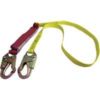 External Energy Absorber Lanyard with 3/4" Hook, 6', Snap Hook Center, Snap Hook Leg Ends, Polyester WestPier