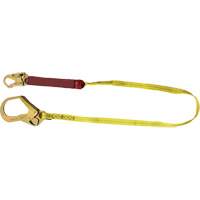 External Energy Absorber Lanyard with 2-1/4" Hook, 6', Snap Hook Center, Snap Hook Leg Ends, Polyester WestPier