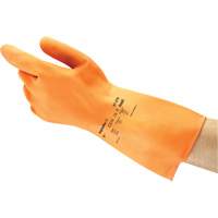 Gants ALPHATEC 87-320, Taille 10, 11,8" lo, Latex de caoutchouc, Doublure en Ouat&eacute;e, 18 mils WestPier