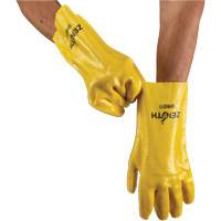Gants &agrave; fini rugueux et r&eacute;sistants aux produits chimiques, Taille 9, 12" lo, PVC, Doublure en Interlock, 47-mil WestPier