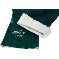 Double Dipped Green Gloves, 14" L, PVC, Cotton Jersey Inner Lining, 70-mil WestPier