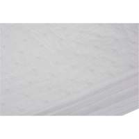 Feuilles absorbantes li&eacute;es, Huile seulement, 15" x 19", 10 gal. d'absorption WestPier
