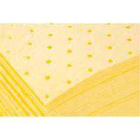Feuilles absorbantes li&eacute;es, Mati&egrave;res dangereuses, 15" x 19", 8 gal. d'absorption WestPier