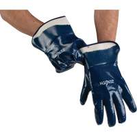 Gants &agrave; poignet de s&eacute;curit&eacute; de poids lourd, 10/T-Grand, R&ecirc;vetement Nitrile, Enveloppe en Coton WestPier