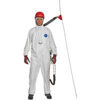 Harness-Compatible Disposable Coverall, Small, White, Tyvek&reg; 500 WestPier