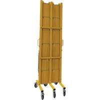 Expandable Barrier, 84" H x 20' L, Yellow WestPier