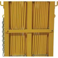 Expandable Barrier, 84" H x 20' L, Yellow WestPier