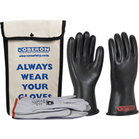 Class 0 Rubber Electrical Glove Kit, 8, 11" L, 20 cal/cm², NFPA 70E WestPier
