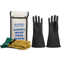 Class 2 Rubber Electrical Glove Kit, 9, 14" L, 37 cal/cm², NFPA 70E WestPier
