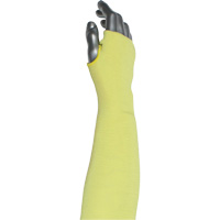 Kut Gard&reg; 2-Ply Cut-Resistant Sleeve with Thumb Hole, Aramid/ATA&reg;, 10", ASTM ANSI Level A6, Yellow WestPier