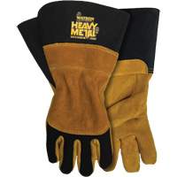 Black Velvet Mig/Stick Welding Gloves, Grain Elkhide, Size Small WestPier