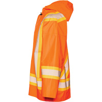 R804 Hurricane Rain Jacket, Small, High Visibility Orange WestPier