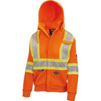 Heavyweight Safety Hoodie, Women's, X-Small, High Visibility Orange WestPier