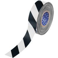 ToughStripe&reg; Max Floor Marking Tape, 2" x 100', Polyester, Black and White WestPier