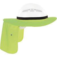 Chill-Its 6661 Universal Hard Hat Brim with Neck Shade, Hi-Vis Lime WestPier