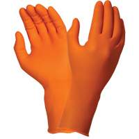 TOUCHNTUFF 93-800 Disposable Gloves, 6.5/7, Latex/Neoprene/Nitrile, 23.6-mil, Powder-Free, Orange WestPier