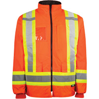 High-Visibility 7-in-1 Jacket, Polyester, High Visibility Orange, X-Small WestPier