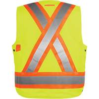 High-Visibility Surveyor's Vest, High Visibility Orange, Small, Polyester WestPier