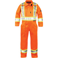 High-Visibility Fire-Resistant Coveralls, Size Small, Orange WestPier