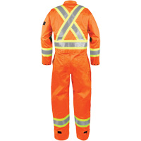 High-Visibility Fire-Resistant Coveralls, Size Small, Orange WestPier