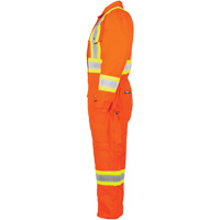 High-Visibility Lined Canvas Overalls, Small, High Visibility Orange WestPier