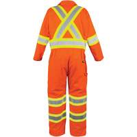 High-Visibility Unlined Coveralls, Small, High Visibility Orange WestPier