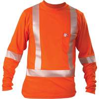 Long-Sleeved T-Shirt, Small, Orange WestPier