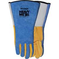 Gants de soudage Yellow Tail MIG/TIG, Cuir fleur de daim/Cuir de vache refendu, Taille Petit WestPier