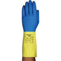 Gants r&eacute;sistants aux produits chimiques AlphaTec 87-224, Taille 10, 12,8" lo, N&eacute;opr&egrave;ne/Latex de caoutchouc, Doublure en Coton/Ouat&eacute;e, 26,8 mils WestPier