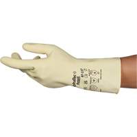 Gants naturels et l&eacute;gers AlphaTec 87-137, Taille 7, 11,8" lo, Latex de caoutchouc, 16 mils WestPier