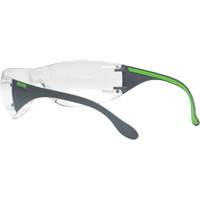 Lunettes de s&eacute;curit&eacute; gris/vert Adapt Lite, Lentille Transparent, Antibu&eacute;e/Anti-&eacute;gratignures, ANSI Z87+/R&eacute;pond ou surpasse la norme CSA Z94.3 WestPier