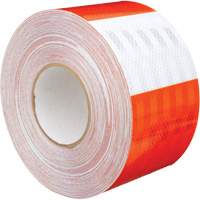 High Intensity Grade Flexible Work Zone Sheeting 382VHIP, 5" W x 150' L, Orange and White WestPier