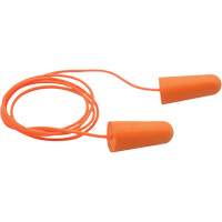 SEALTEC33 Orange Tapered PU Foam Disposable Earplugs, Corded, Bulk - Box, 33 dB NRR, One-Size WestPier