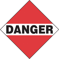 Danger Mixed Load TDG Placard, Plastic WestPier